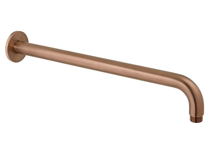 Vado Individual ramię ścienne do deszczownic 390 mm miedź brąz szczotkowany IND-EFSA/RO-BRZ
