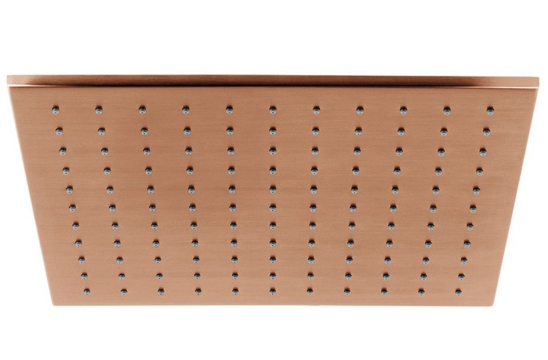 Vado Individual deszczownica głowica prysznicowa kwadratowa miedź brąz szczotkowany IND-SQ/30-BRZ