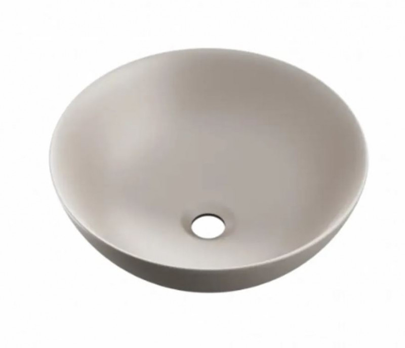Excellent Luqa umywalka nablatowa okrągła 40x40 cappucino mat CEAC.6401.400.CAM