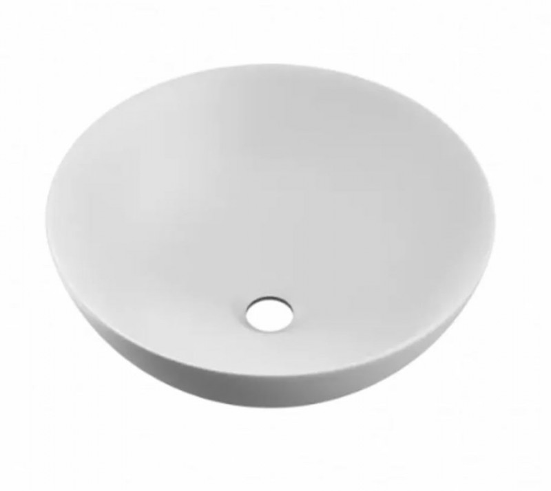 Excellent Luqa umywalka nablatowa okrągła 40x40 biały mat CEAC.6401.400.WHM