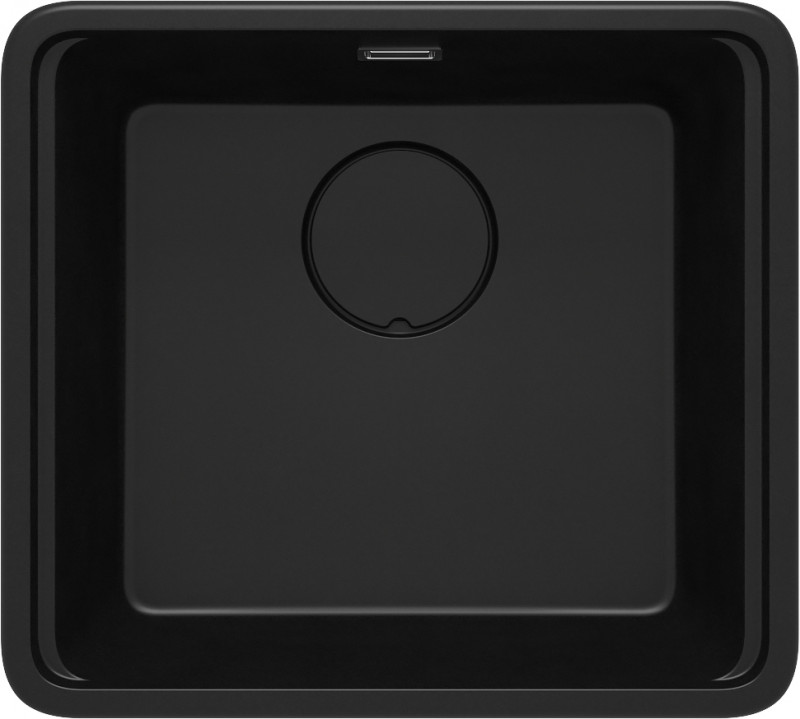 Deante Momi zlewozmywak granitowy 1 komora wpuszczana lub podwieszana nero czarny ZKMN10A