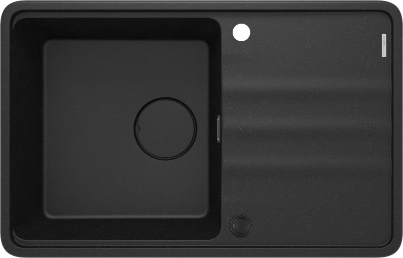 Deante Momi zlewozmywak granitowy 1 komora z ociekaczem grafit metalik ZKMG113