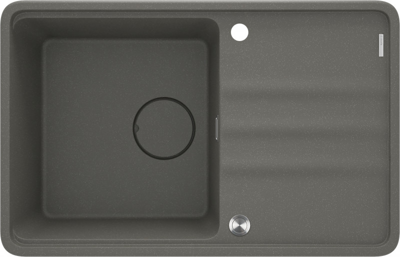Deante Momi zlewozmywak granitowy 1 komora z ociekaczem antracyt metalik ZKMT113