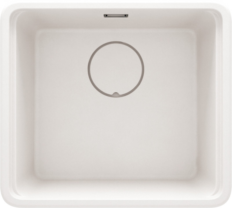 Deante Momi zlewozmywak granitowy 1 komora wpuszczana lub podwieszana biały alabaster ZKMA10A