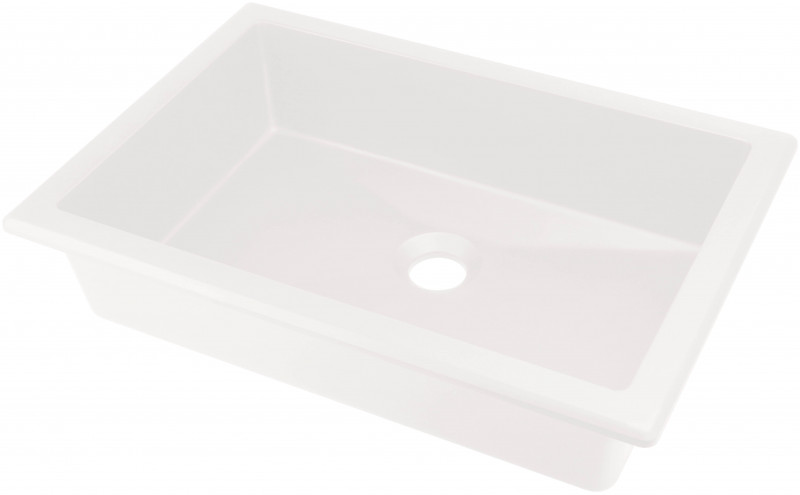 Deante Correo umywalka granitowa wpuszczana w blat lub podblatowa na blat 50x35 cm alabaster CQRAU5U