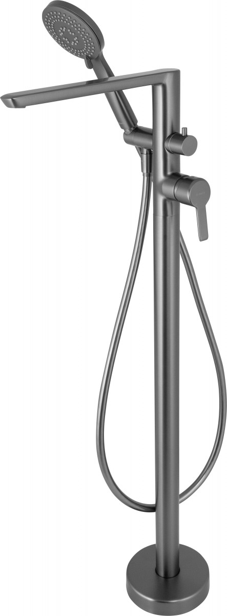 Deante Arnika bateria wannowa podłogowa wolnostojąca titanium BQAD17M