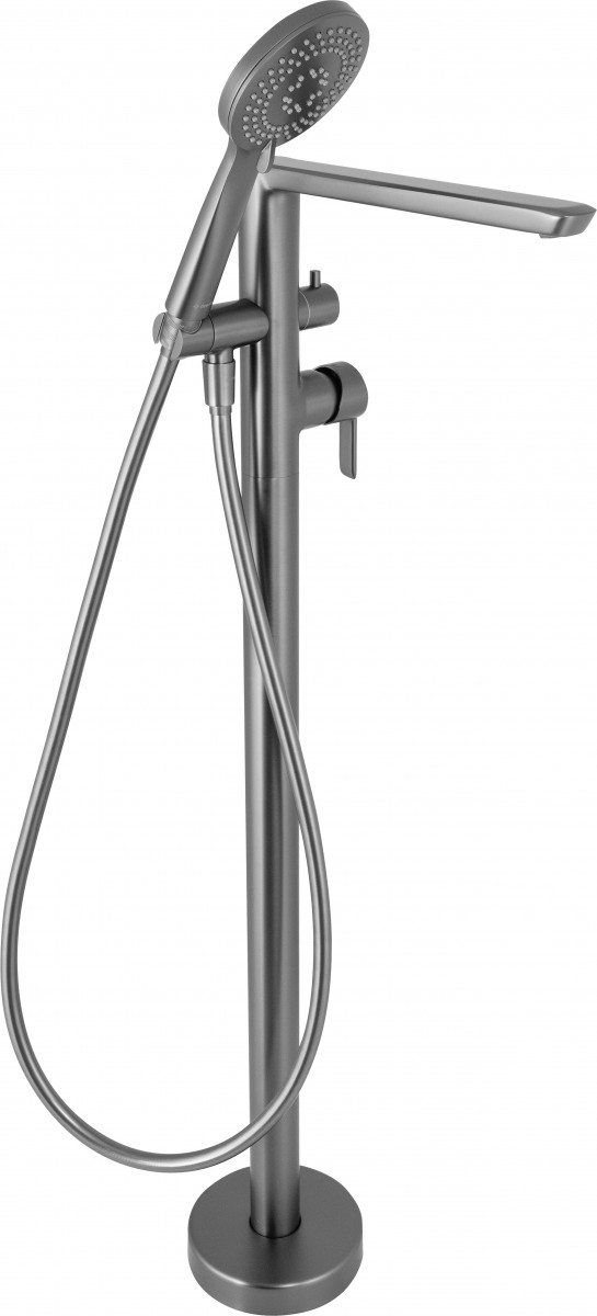 Deante Arnika bateria wannowa podłogowa wolnostojąca titanium BQAD17M