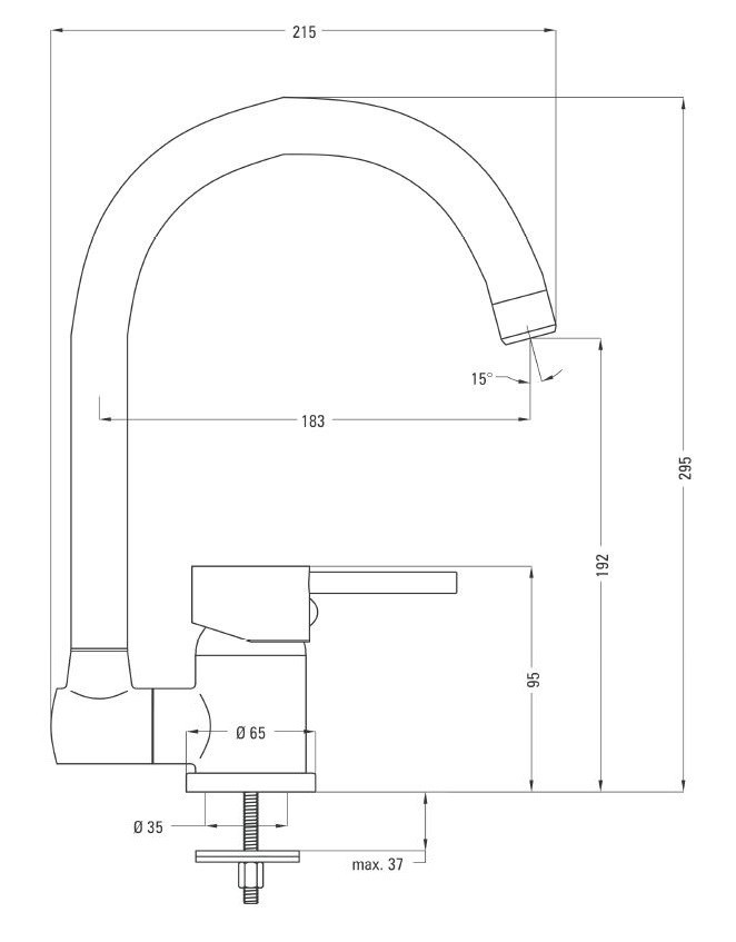 Deante Aster Nero bateria zlewozmywakowa podokienna ze składaną wylewką czarny matowy BCAN61M