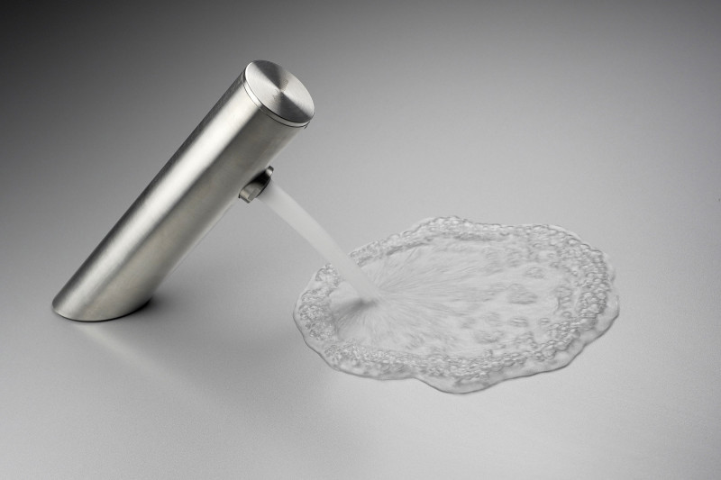 Deante Sense bateria umywalkowa bezdotykowa z regulacją temperatury - zasilanie sieciowe czarny mat BQRN29V