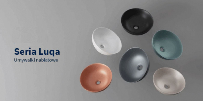 Excellent Luqa umywalka nablatowa okrągła 40x40 biały mat CEAC.6401.400.WHM