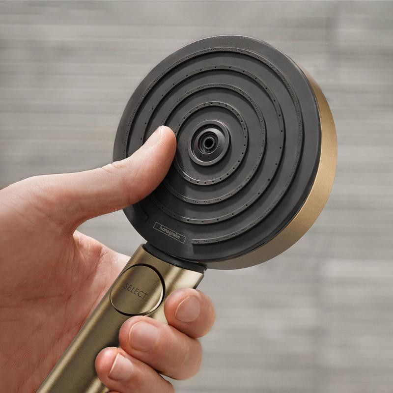 Hansgrohe Pulsify Select S słuchawka prysznicowa 105 3jet Relaxation EcoSmart brąz szczotkowany 24111140