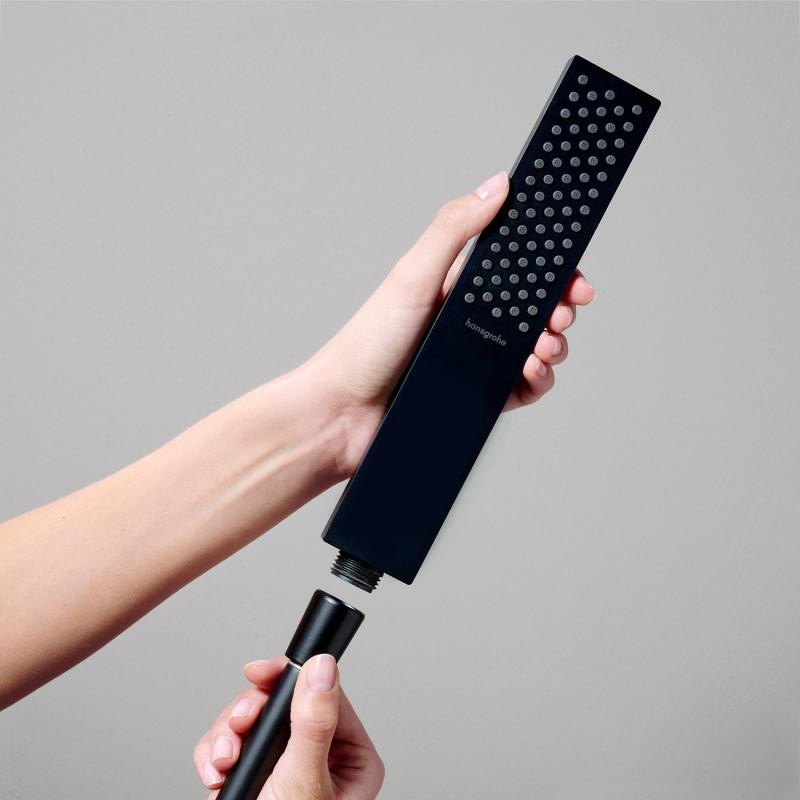 Hansgrohe Pulsify E słuchawka prysznicowa 100 1jet EcoSmart, Slim czarny mat 24320670