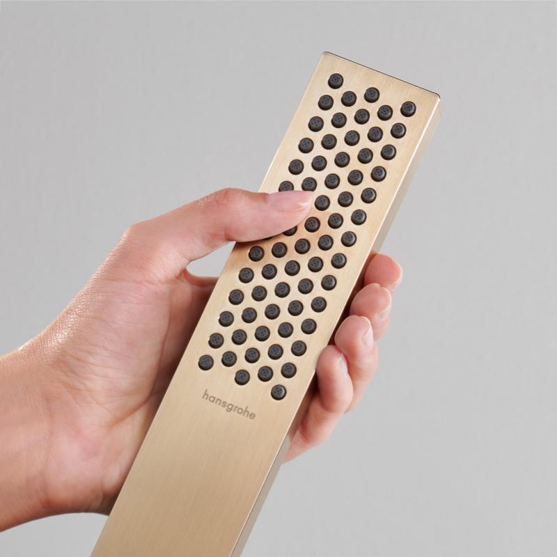 Hansgrohe Pulsify E słuchawka prysznicowa 100 1jet EcoSmart, Slim brąz szczotkowany 24320140