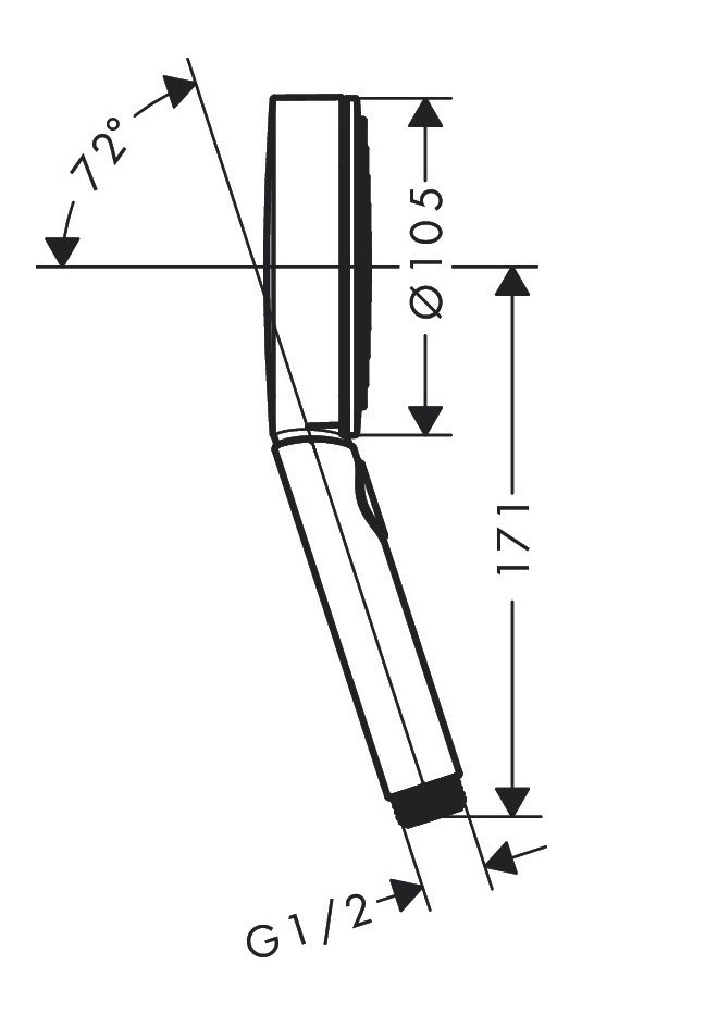 Hansgrohe Pulsify Select S słuchawka prysznicowa 105 3jet Relaxation brąz szczotkowany 24110140
