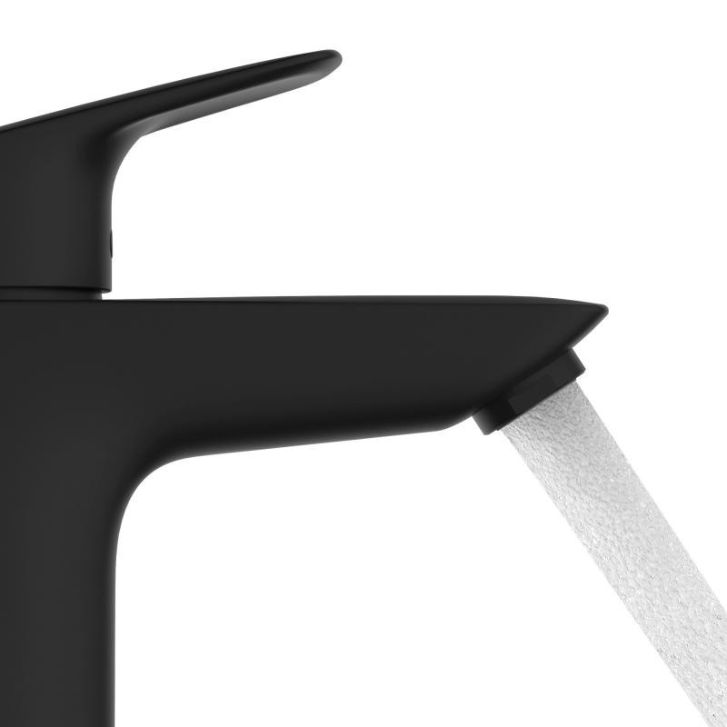 Hansgrohe Logis 100 bateria umywalkowa bez korka czarny mat 71101670