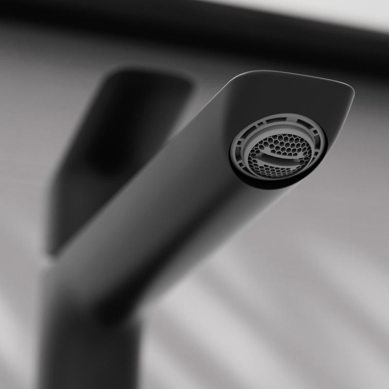 Hansgrohe Logis bateria umywalkowa wysoka 240 Fine z korkiem automatycznym czarny mat 71257670