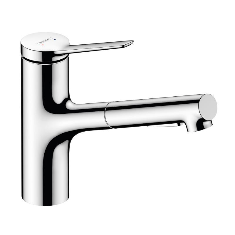Hansgrohe Zesis M33 bateria zlewozmywakowa kuchenna 150, 2jet z wyciąganą wylewką sBox chrom 74821000