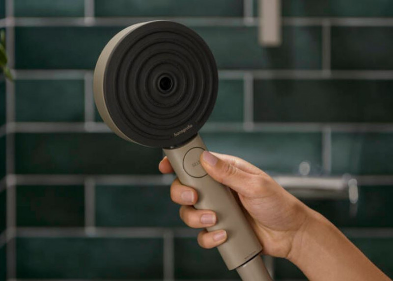 Hansgrohe Pulsify Planet Edition słuchawka prysznicowa 105 3jet Relaxation EcoSmart+ Select piaskowy 26077210