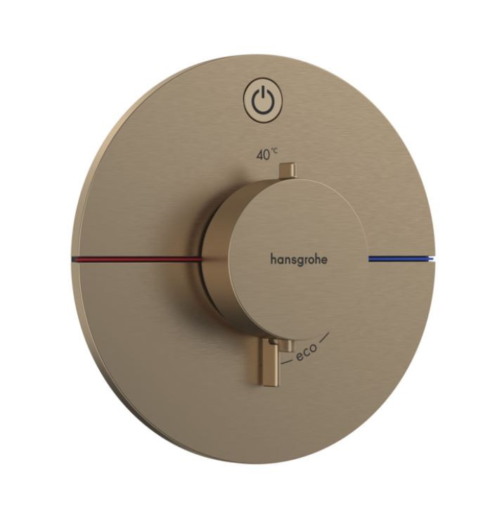 Hansgrohe ShowerSelect Comfort S Bateria podtynkowa termostatyczna do 1 odbiornika brąz szczotkowany 15553140