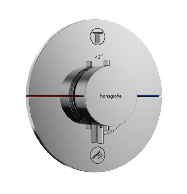 Hansgrohe ShowerSelect Comfort S Bateria podtynkowa termostatyczna do 2 odbiorników chrom 15554000