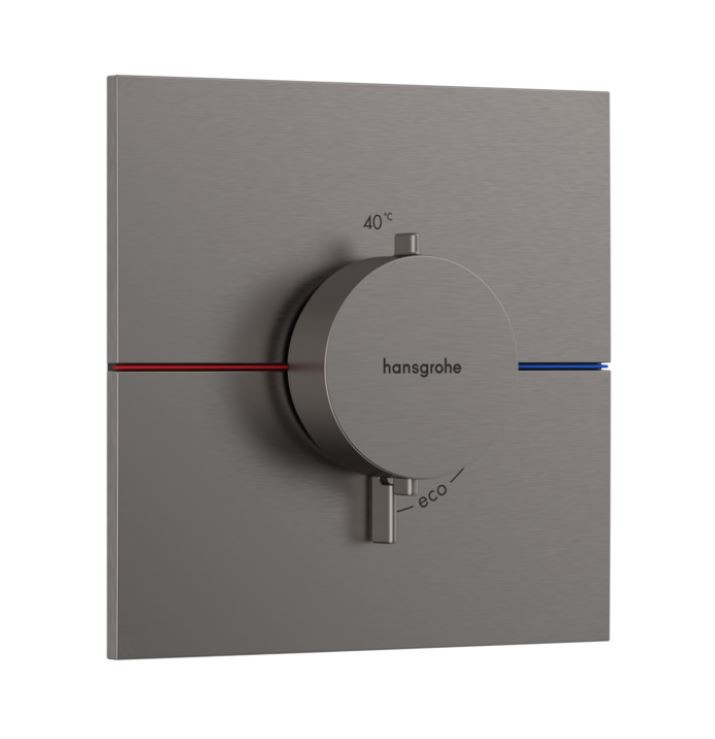 Hansgrohe ShowerSelect Comfort E Bateria podtynkowa termostatyczna czarny chrom szczotkowany 15574340