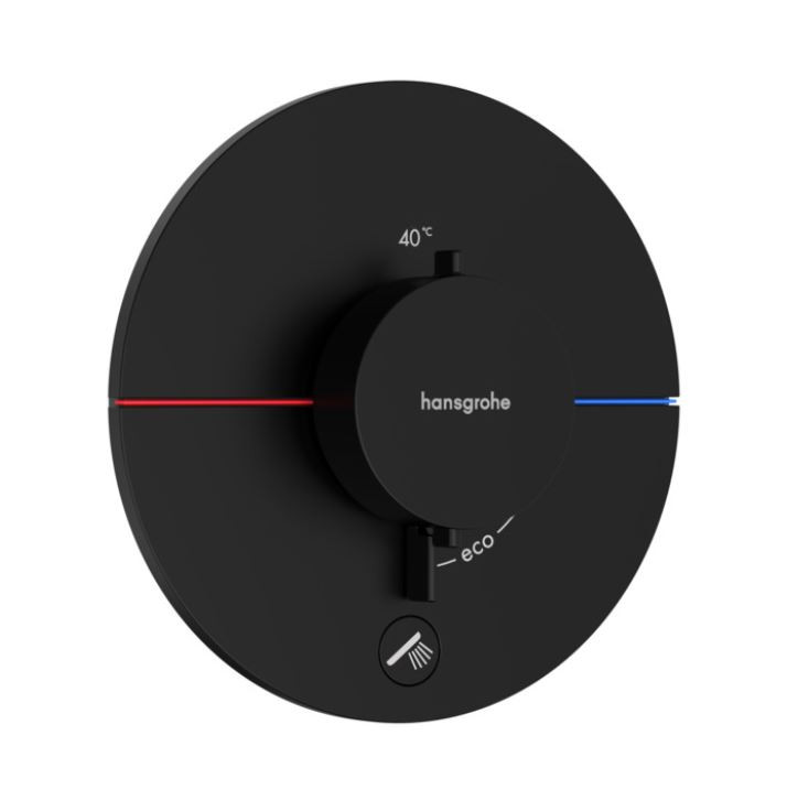 Hansgrohe ShowerSelect Comfort S Bateria podtynkowa termostatyczna do 1 odbiornika z dodatkowym wyjściem czarny mat 15562670