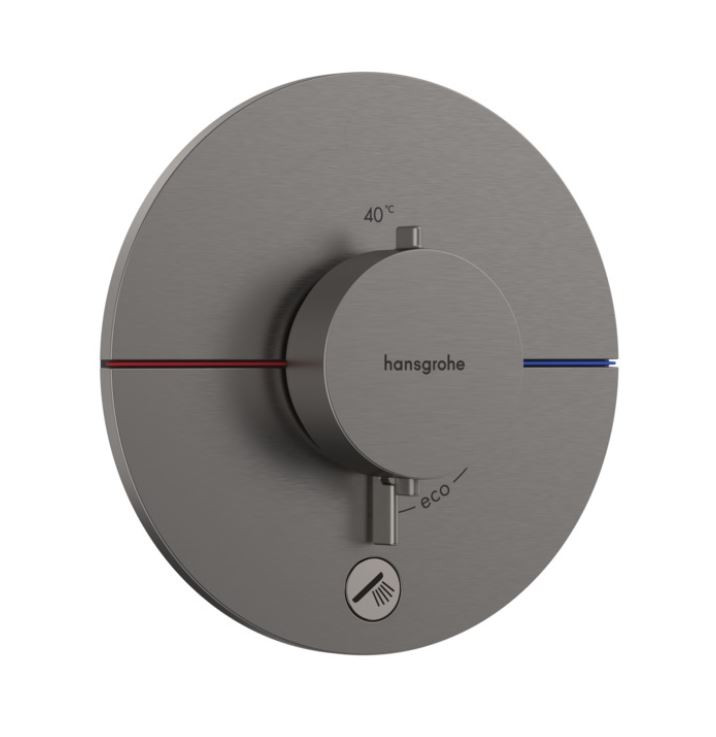 Hansgrohe ShowerSelect Comfort S Bateria podtynkowa termostatyczna do 1 odbiornika z dodatkowym wyjściem czarny chrom szczotkowany 15562340