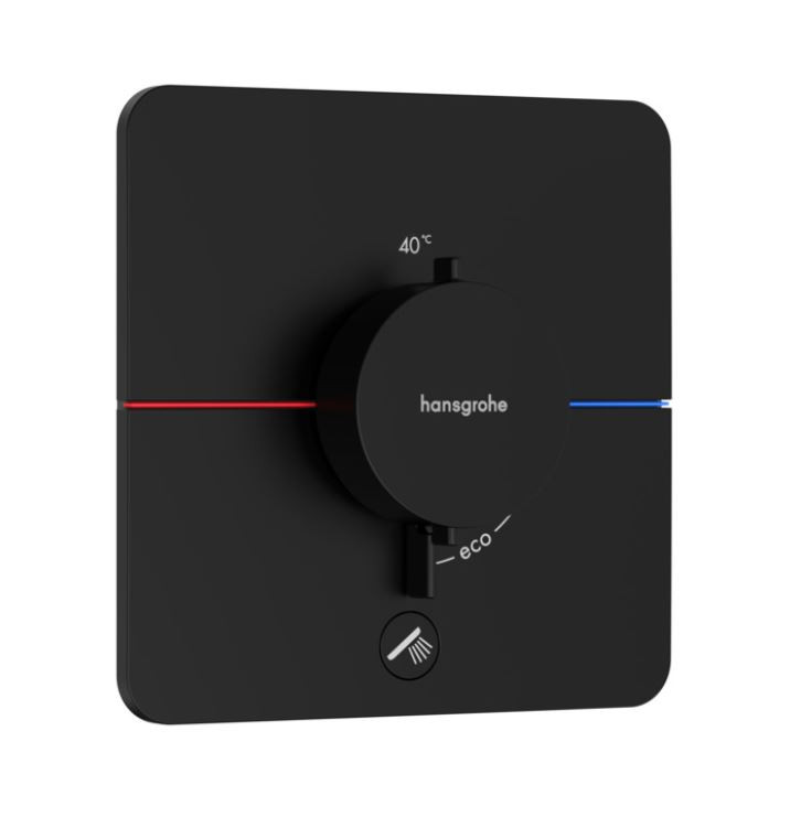 Hansgrohe ShowerSelect Comfort Q Bateria podtynkowa termostatyczna do 1 odbiornika z dodatkowym wyjściem czarny mat 15589670