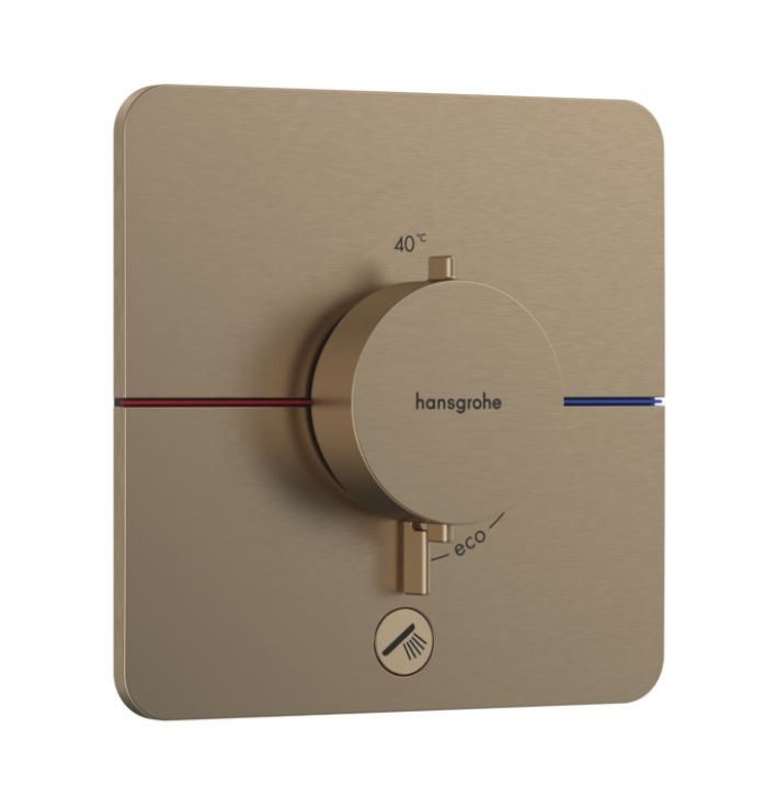 Hansgrohe ShowerSelect Comfort Q Bateria podtynkowa termostatyczna do 1 odbiornika z dodatkowym wyjściem brąz szczotkowany 15589140