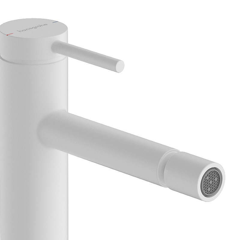 Hansgrohe Tecturis S bateria bidetowa z korkiem automatycznym biały mat 73201700