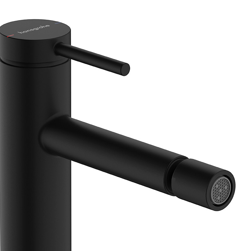 Hansgrohe Tecturis S bateria bidetowa z korkiem automatycznym czarny mat 73201670