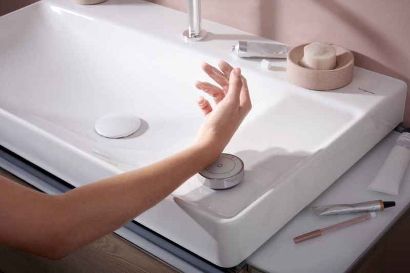 Hansgrohe Tecturis S Select bateria umywalkowa 2-otworowa 150 CoolStart Ecosmart biały mat 73353700