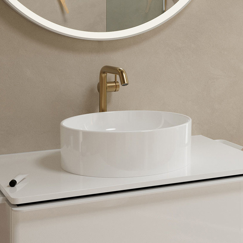 Hansgrohe Tecturis S bateria umywalkowa wysoka 240 Fine CoolStart Ecosmart z korkiem klik-klak push-open brąz szczotkowany 73370140