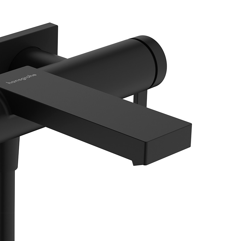 Hansgrohe Tecturis E bateria wannowa ścienna czarny mat 73420670