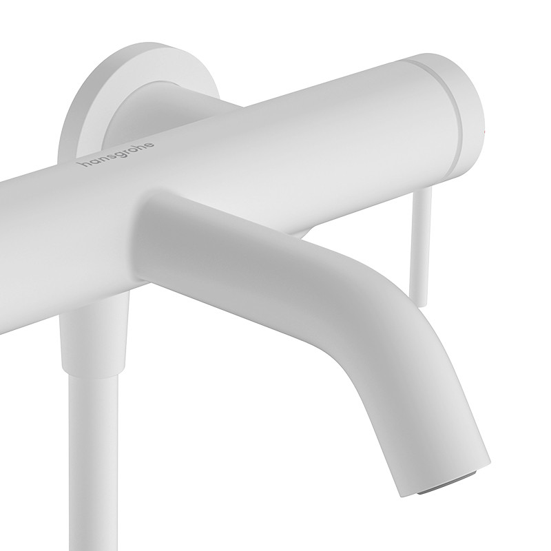 Hansgrohe Tecturis S bateria wannowa ścienna biały mat 73422700