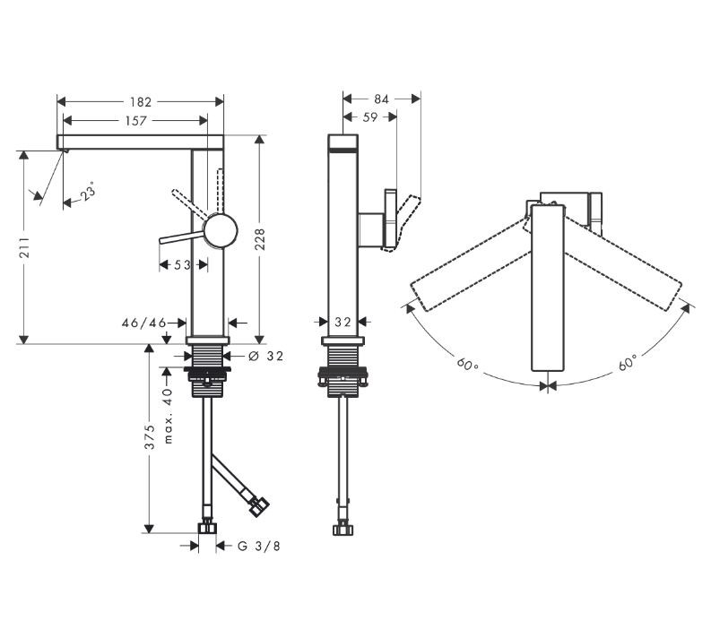 Hansgrohe Tecturis E bateria umywalkowa 210 Fine z obrotową wylewką CoolStart Ecosmart z korkiem klik-klak push-open chrom 73060000