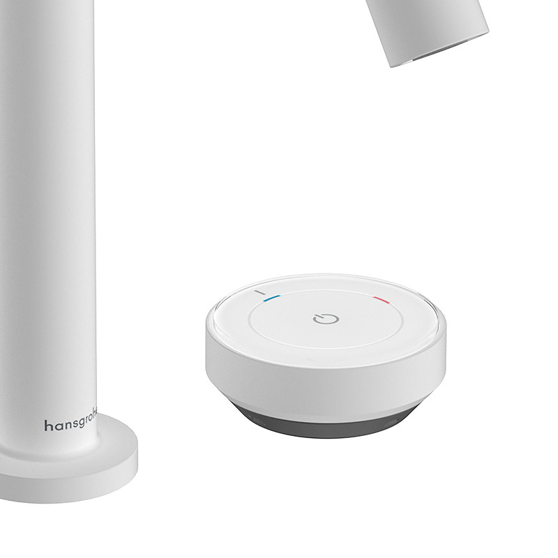 Hansgrohe Tecturis S Select bateria umywalkowa 2-otworowa 150 CoolStart Ecosmart biały mat 73353700