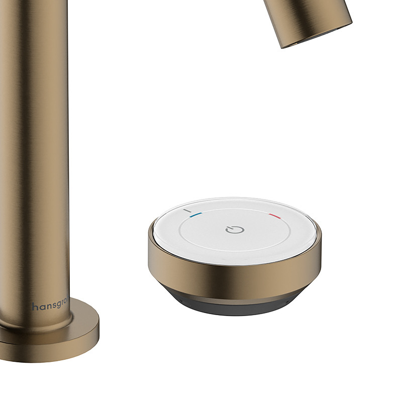 Hansgrohe Tecturis S Select bateria umywalkowa 2-otworowa 150 CoolStart Ecosmart brąz szczotkowany 73353140