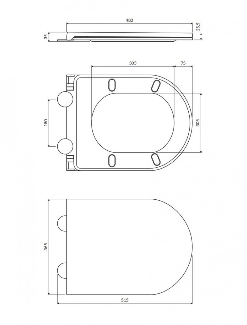Omnires Ottawa Comfort deska wolnoopadająca duroplast biały mat OTTAWACDEBM