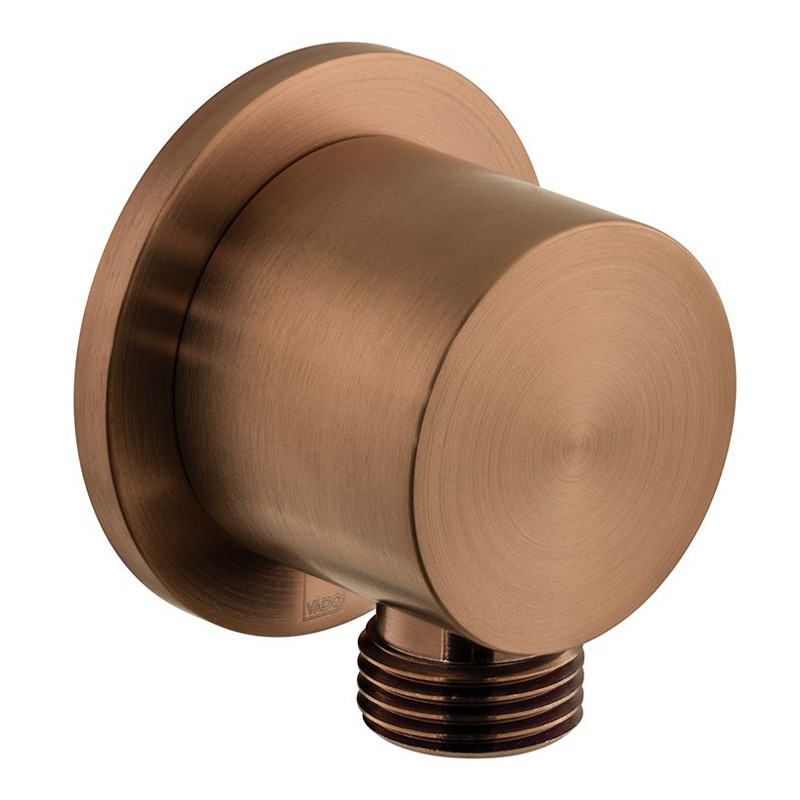 Vado Origins kompletny zestaw prysznicowy podtynkowy z deszczownicą 30x30 i drążkiem miedź brąz szczotkowany IND-SS-ORI2-BRZ