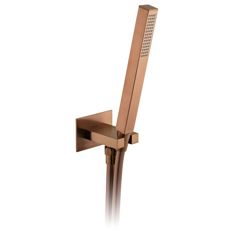 Vado Notion kompletny zestaw prysznicowy podtynkowy z deszczownicą 30x30 i zestawem punktowym miedź brąz szczotkowany IND-SS-NOT1-BRZ