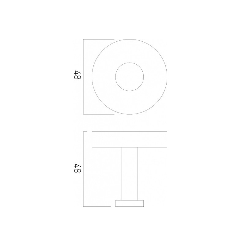 Vado Spa haczyk łazienkowy pojedynczy miedź brąz szczotkowany IND-SPA186-BRZ