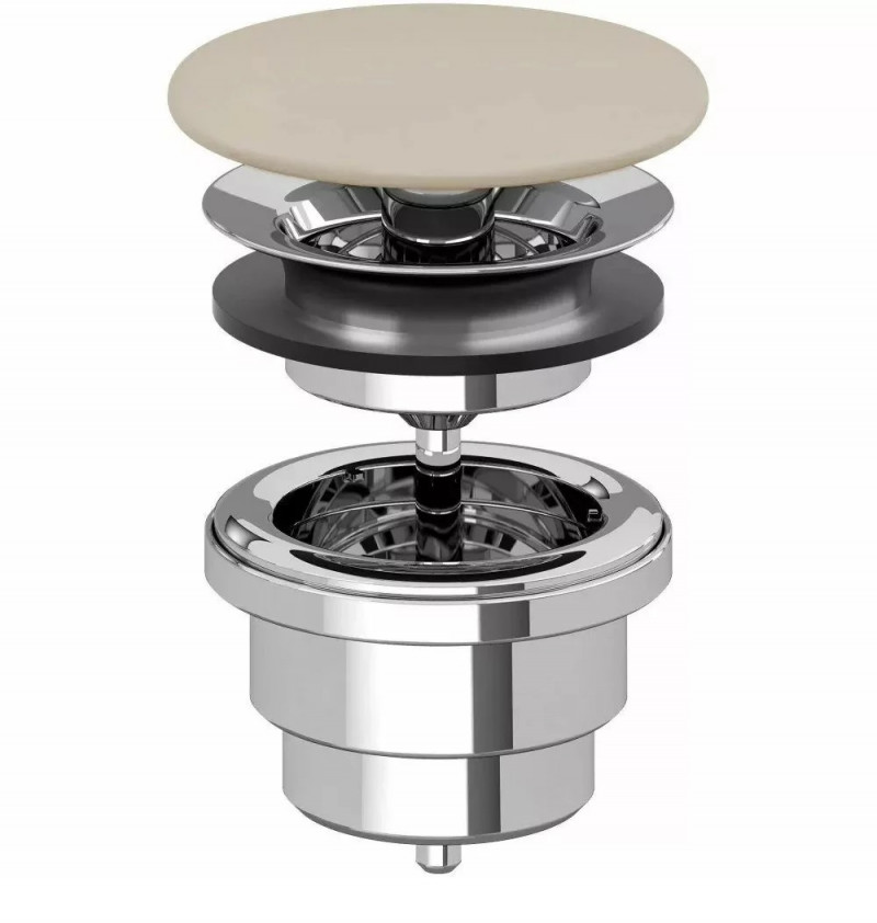 Villeroy&Boch niezamykalny odpływ umywalkowy bez przelewu almond 680800AM