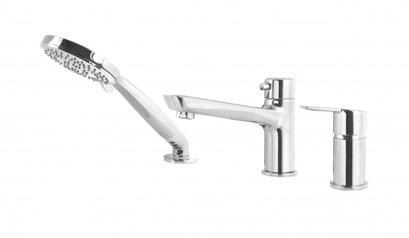 Deante Arnika bateria wannowa 3-otworowa chrom połysk BQA013M