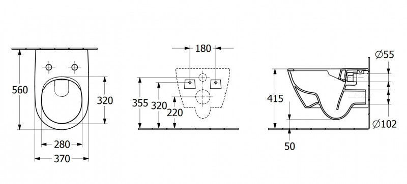 Villeroy&Boch Subway 2.0 DirectFlush muszla wisząca Almond CeramicPlus 5614R0AM