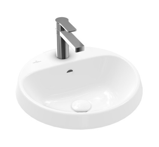 Villeroy&Boch Architectura umywalka wpuszczana w blat 45x45 biała weiss alpin CeramicPlus 5A6545R1