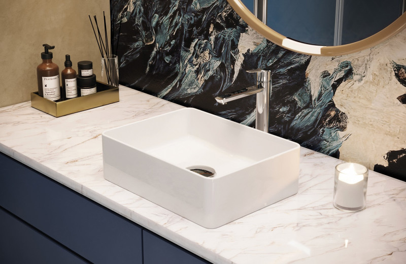 Deante Arnika bateria umywalkowa wysoka chrom połysk BQA020N