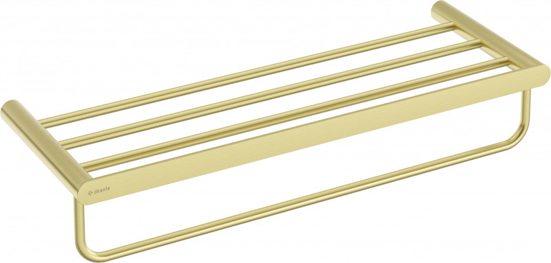 Deante Round Półka na ręcznik podwójna złoto szczotkowane ADRR531