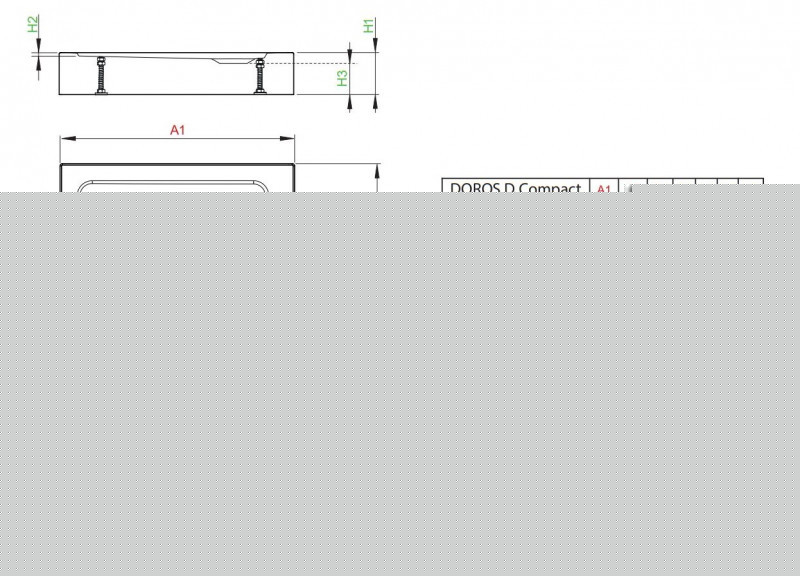 Radaway Doros D Compact Stone brodzik prostokątny płaski 100x80 czarny SDRD1080-05-54S