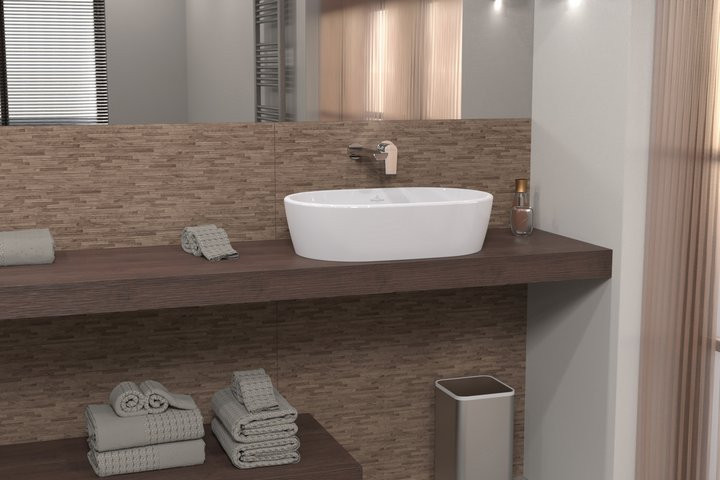 Villeroy&Boch Architectura umywalka stojąca na blacie 60x40 biała weiss alpin CeramicPlus 5A2660R1